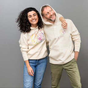 Unisex Hoodie // Rainbow Panda // Honey Paper