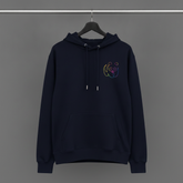Unisex Hoodie // Rainbow Panda Mini // Navy