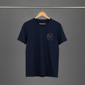 Unisex T-Shirt // Rainbow Panda Mini // Navy
