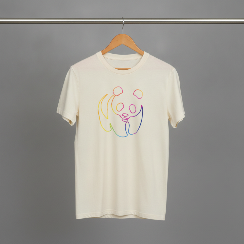 Unisex T-Shirt // Rainbow Panda // Honey Paper