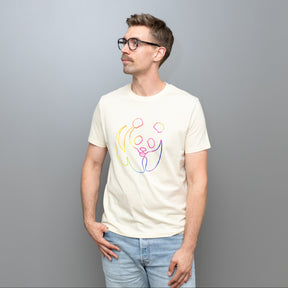 Unisex T-Shirt // Rainbow Panda // Honey Paper