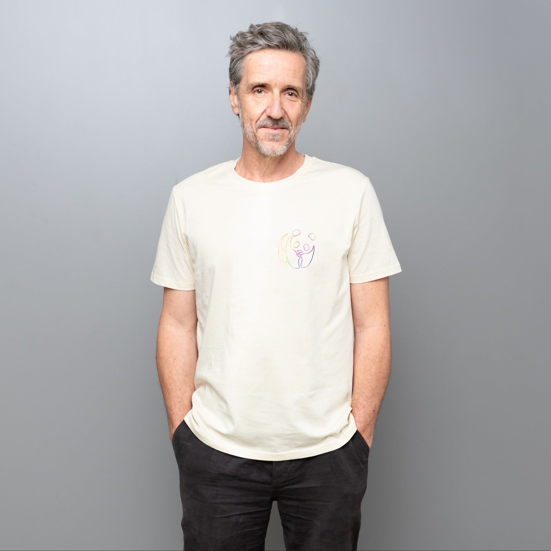 Unisex T-Shirt // Rainbow Panda Mini // Honey Paper