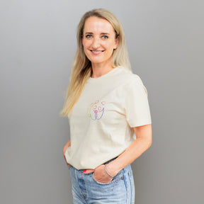 Unisex T-Shirt // Rainbow Panda Mini // Honey Paper