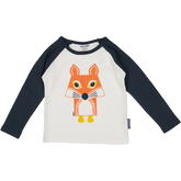 Raglan Longsleeve // Fuchs // Schiefergrau