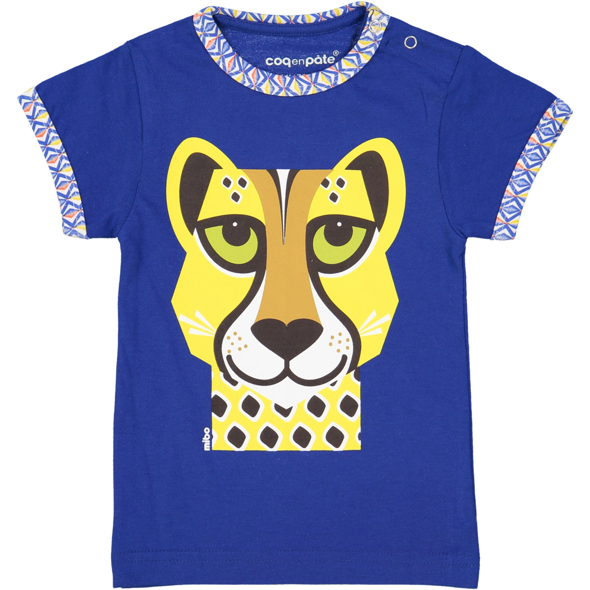 Coq en Pate // Baby T-Shirt (1 Jahr) // Gepard // blau