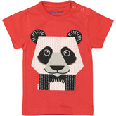 Coq en Pate // Baby T-Shirt (1 Jahr) // Panda // rot