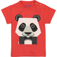 Coq en Pate // Baby T-Shirt (1 Jahr) // Panda // rot