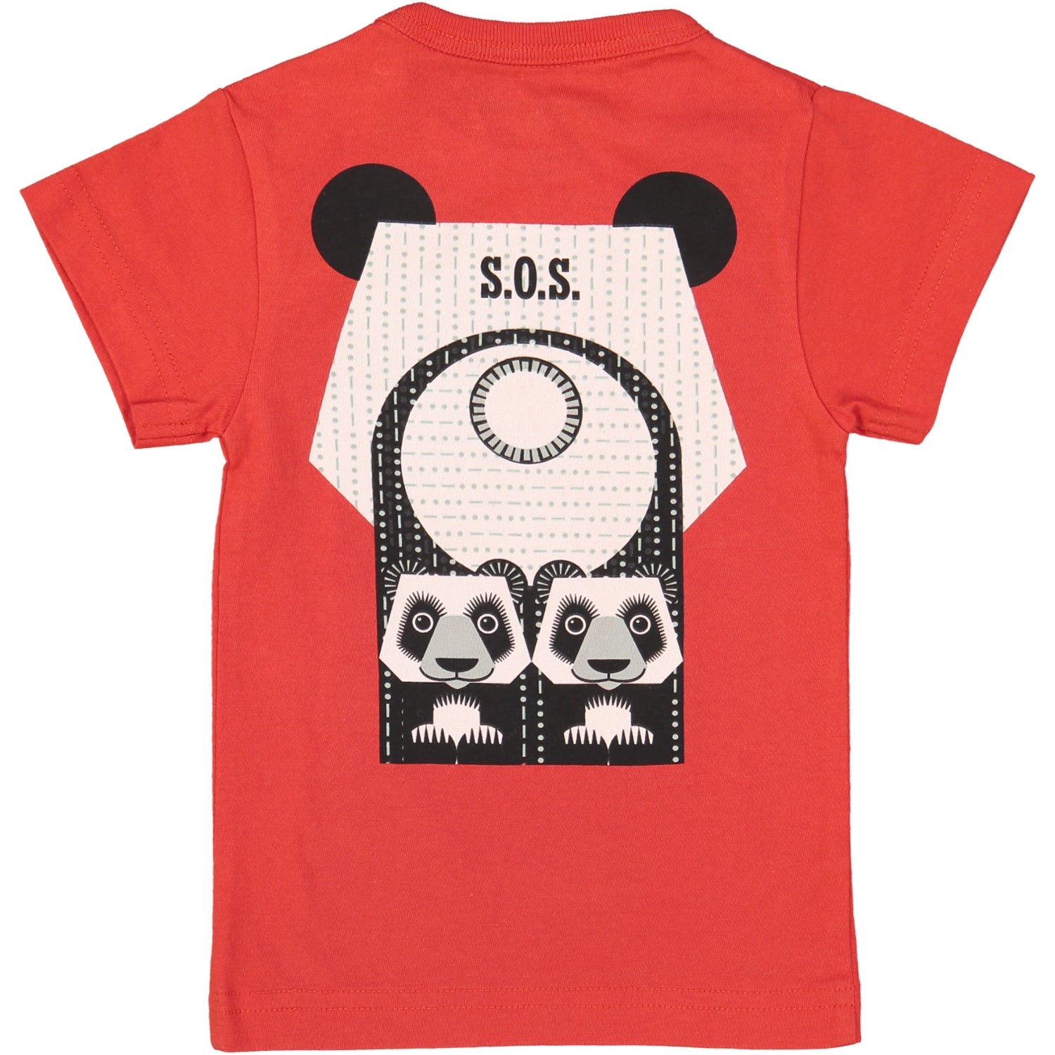 Coq en Pate // Baby T-Shirt (1 Jahr) // Panda // rot