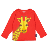 Coq en Pate // Kinder Longsleeve // Giraffe // rot