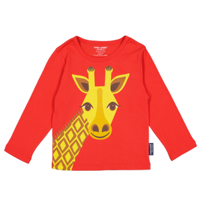 Coq en Pate // Kinder Longsleeve // Giraffe // rot