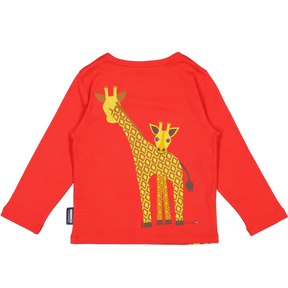 Coq en Pate // Kinder Longsleeve // Giraffe // rot