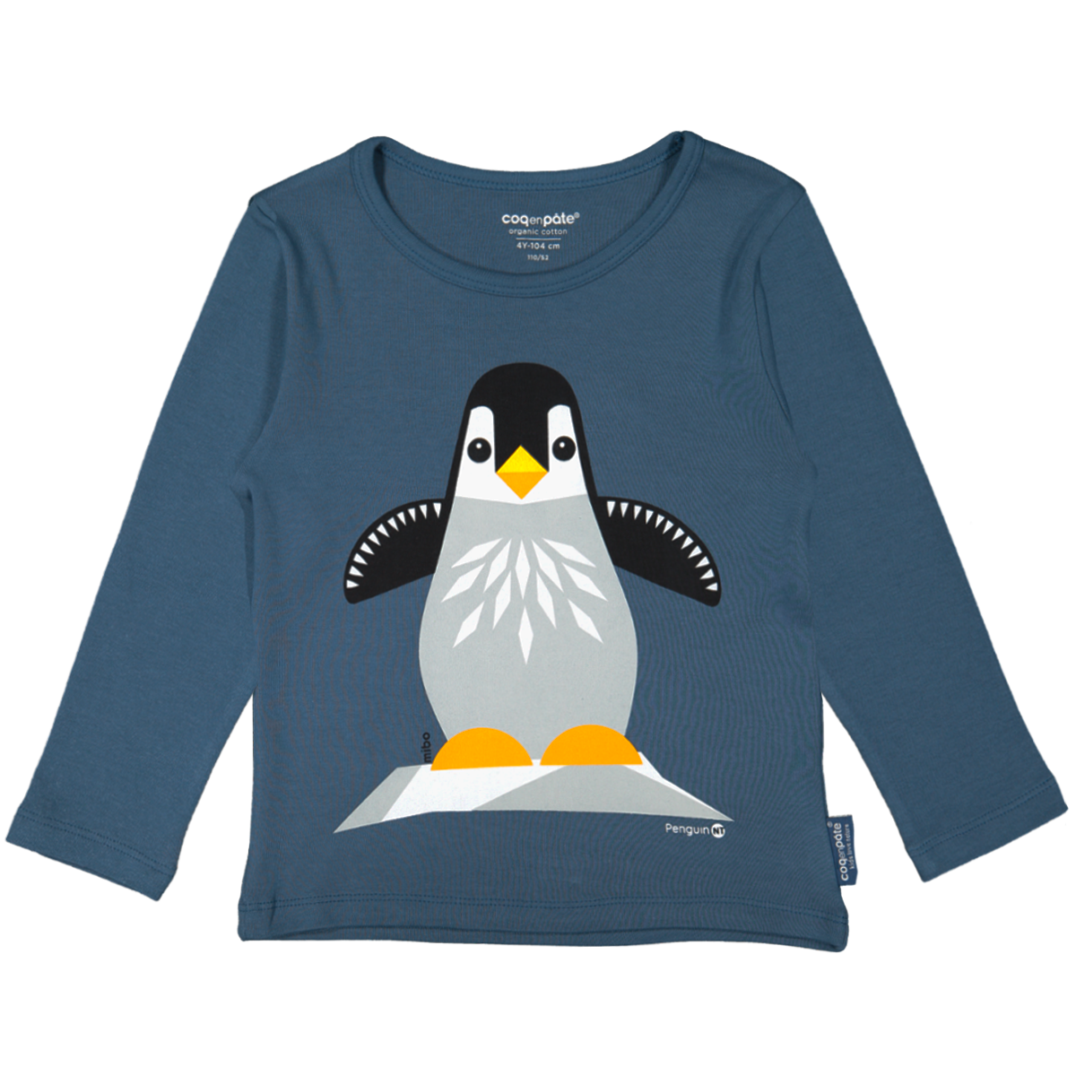 Kinder Longsleeve // Pinguin // Dunkelblau