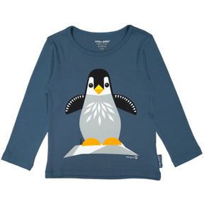 Kinder Longsleeve // Pinguin // Dunkelblau