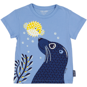 Coq en Pate // Kinder T-Shirt // Seelöwe // Blau