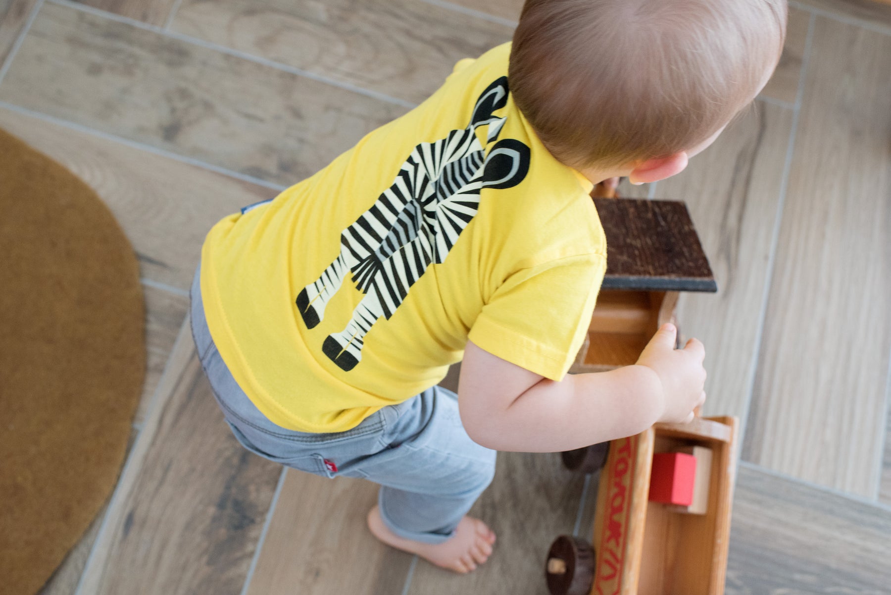 Coq en Pate // Kinder T-Shirt // Zebra // gelb