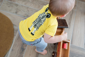 Coq en Pate // Kinder T-Shirt // Zebra // gelb