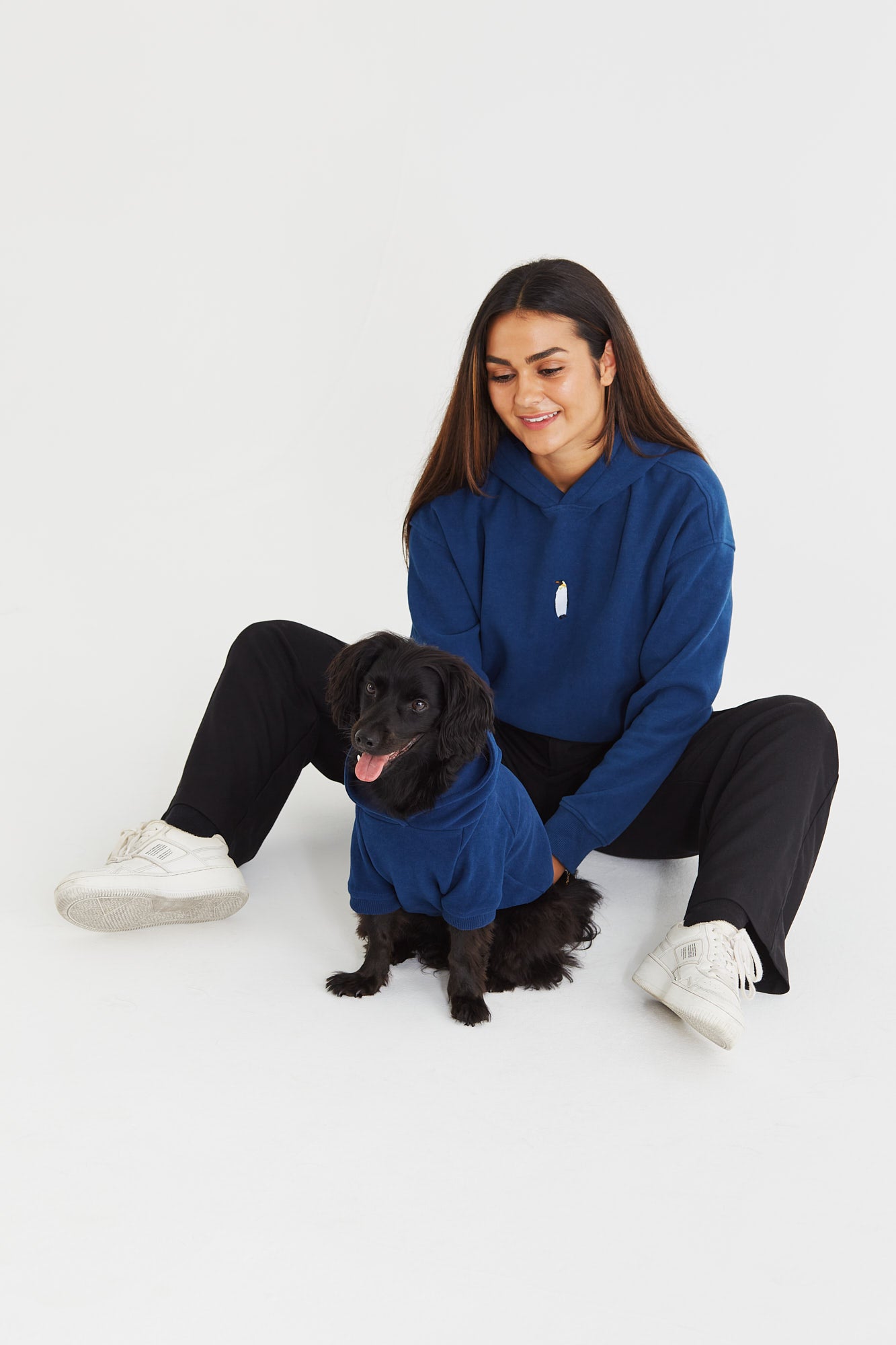 Reflect Studio Hundehoodie // Pinguin // Blau