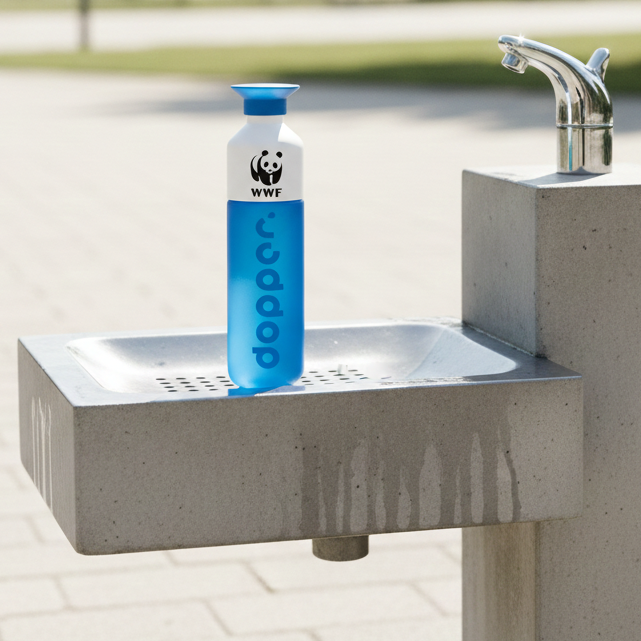 Dopper Original Trinkflasche mit WWF Logo (450 ml) // Cosmic Storm