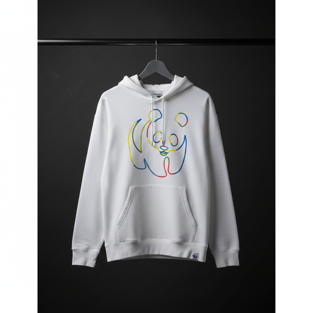 Unisex Hoodie // Rainbow Panda