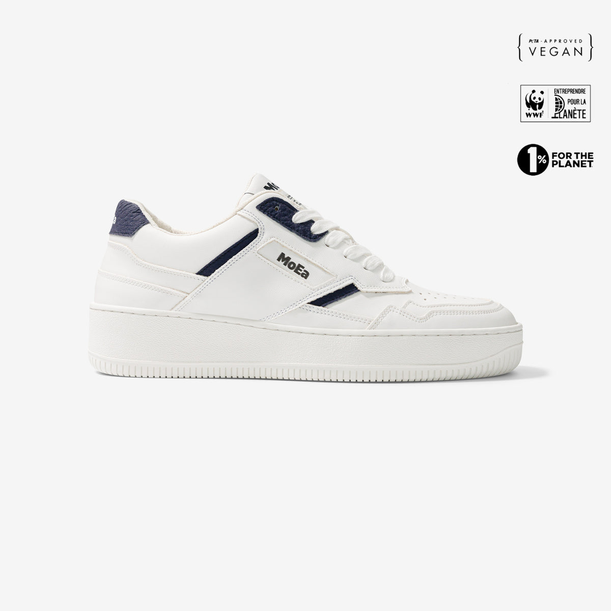 MoEa // Sneaker // GEN1 - Mushroom White & Navy