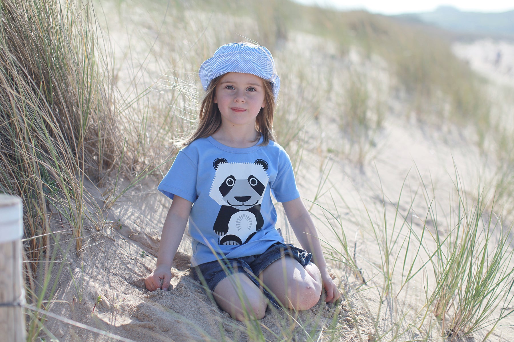 Coq en Pate // Kinder T-Shirt // Panda // violett