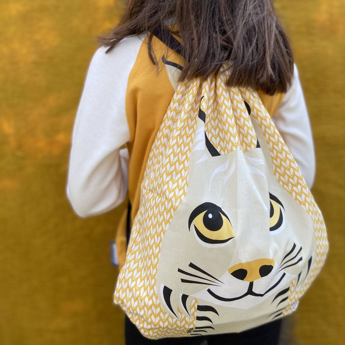 Kinder Turnbeutel // Luchs // Gelb