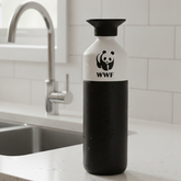 Dopper Steel Trinkflasche mit WWF Logo (800 ml) // Deep Black