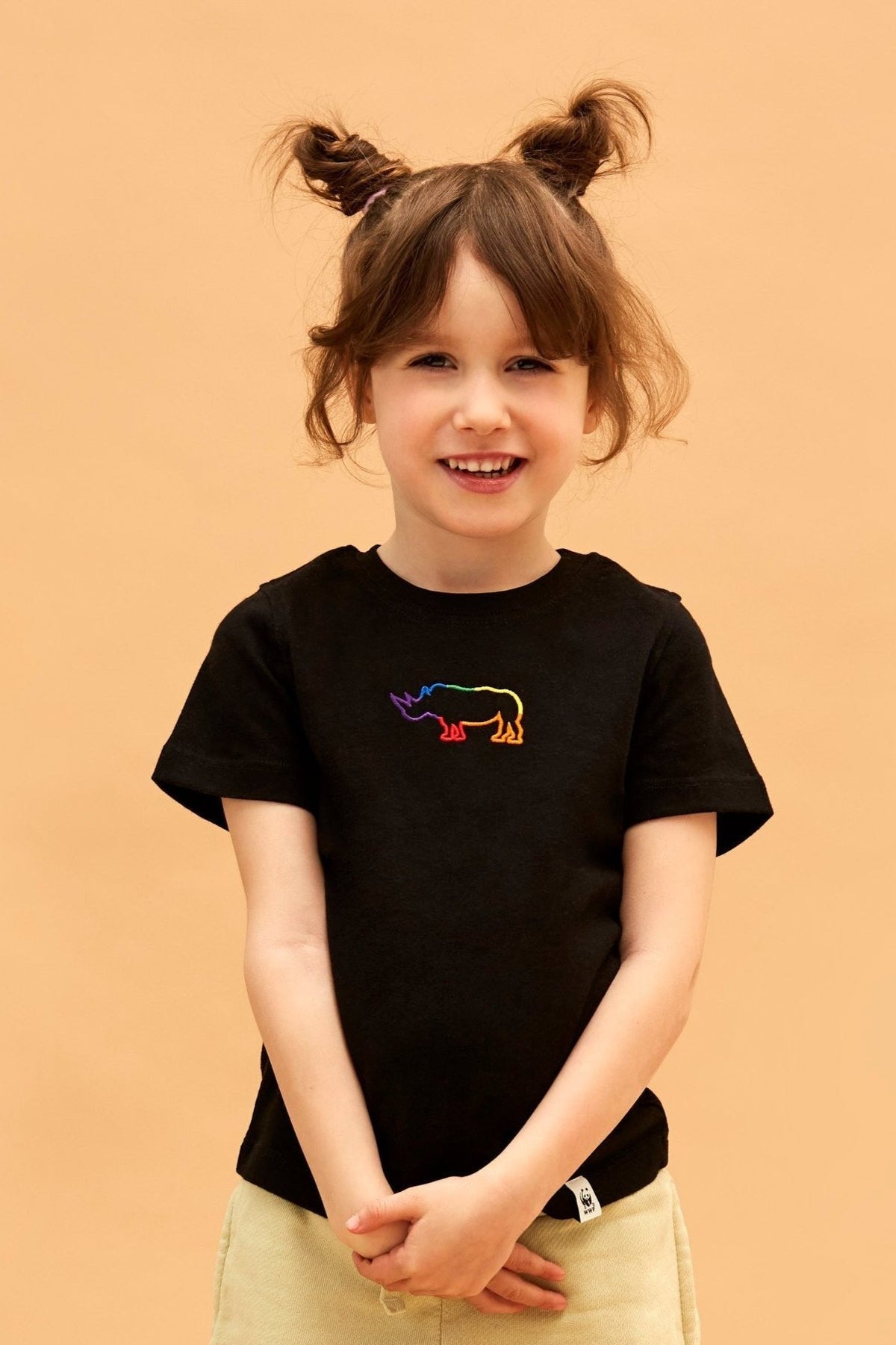 Kinder T-Shirt // Rhino // Schwarz