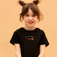 Kinder T-Shirt // Rhino // Schwarz