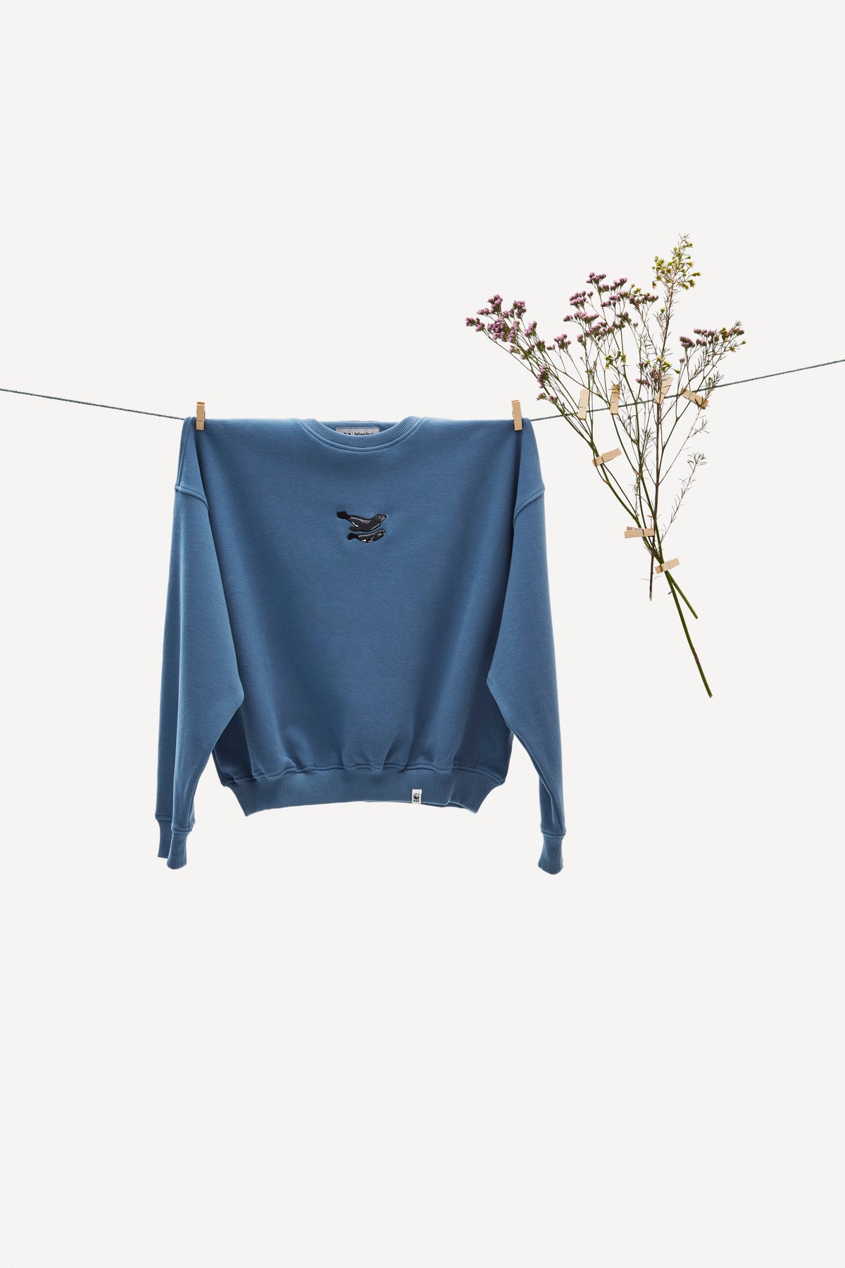 Unisex Sweatshirt // Robben // Blaugrau