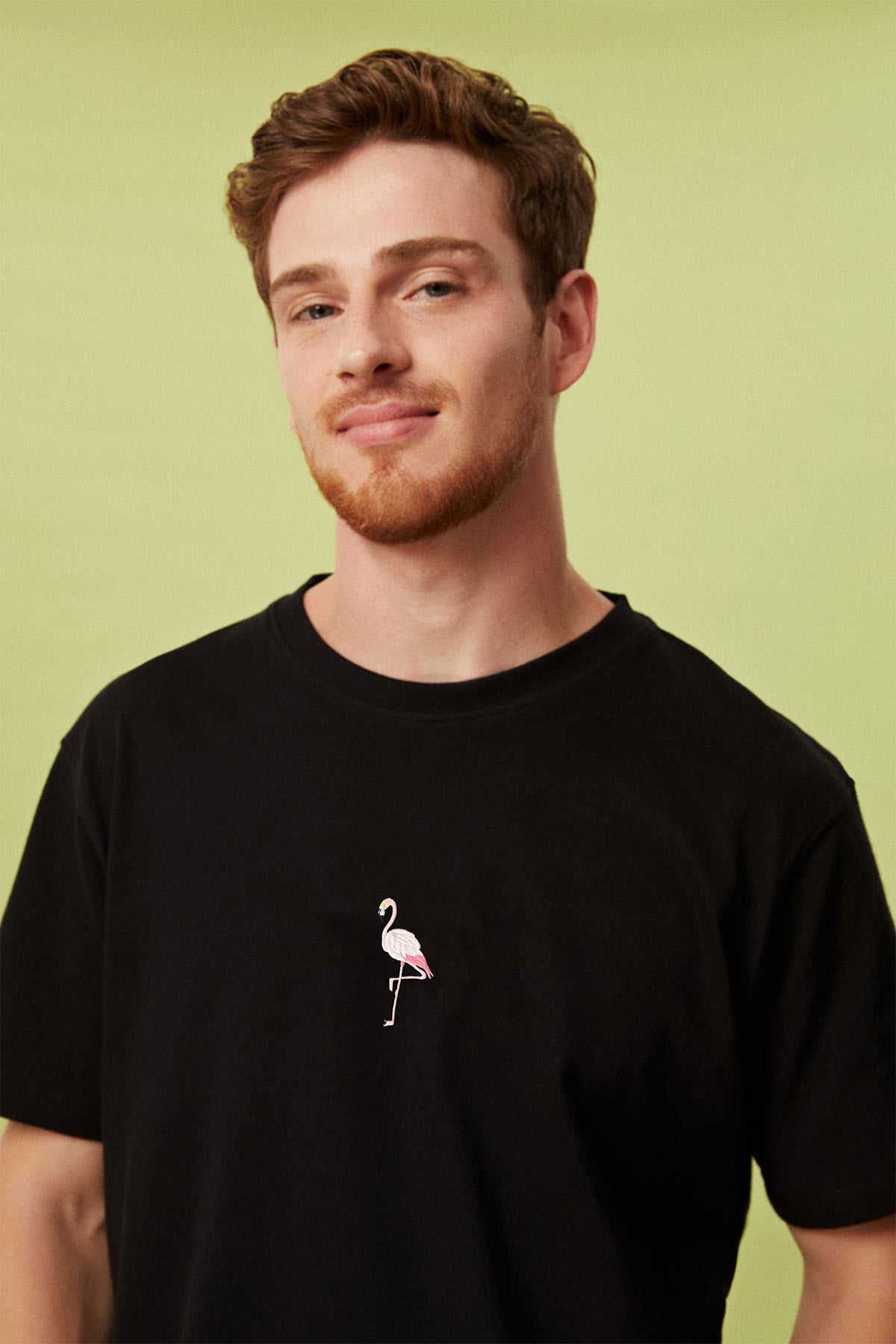 Unisex T-Shirt // Flamingo // Schwarz