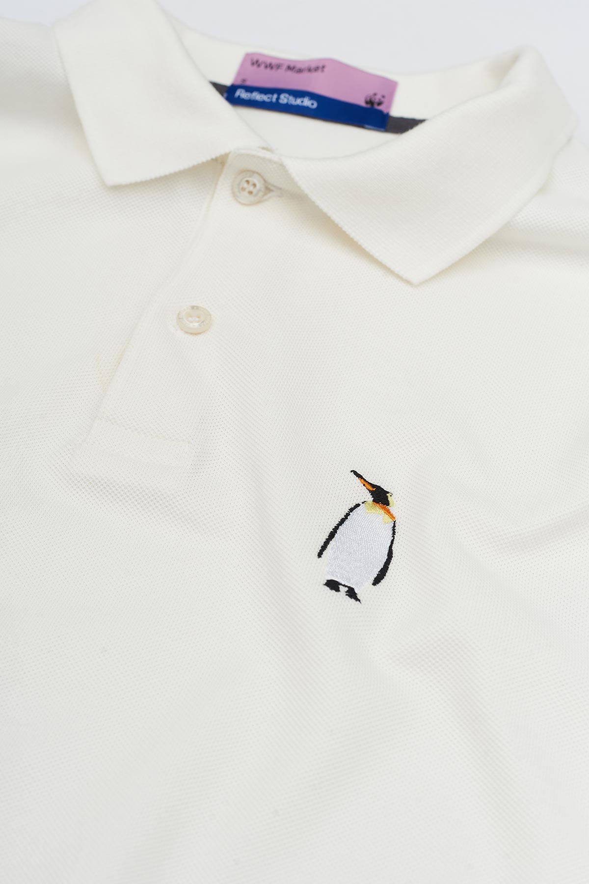Polo Shirt // Pinguin // Weiß